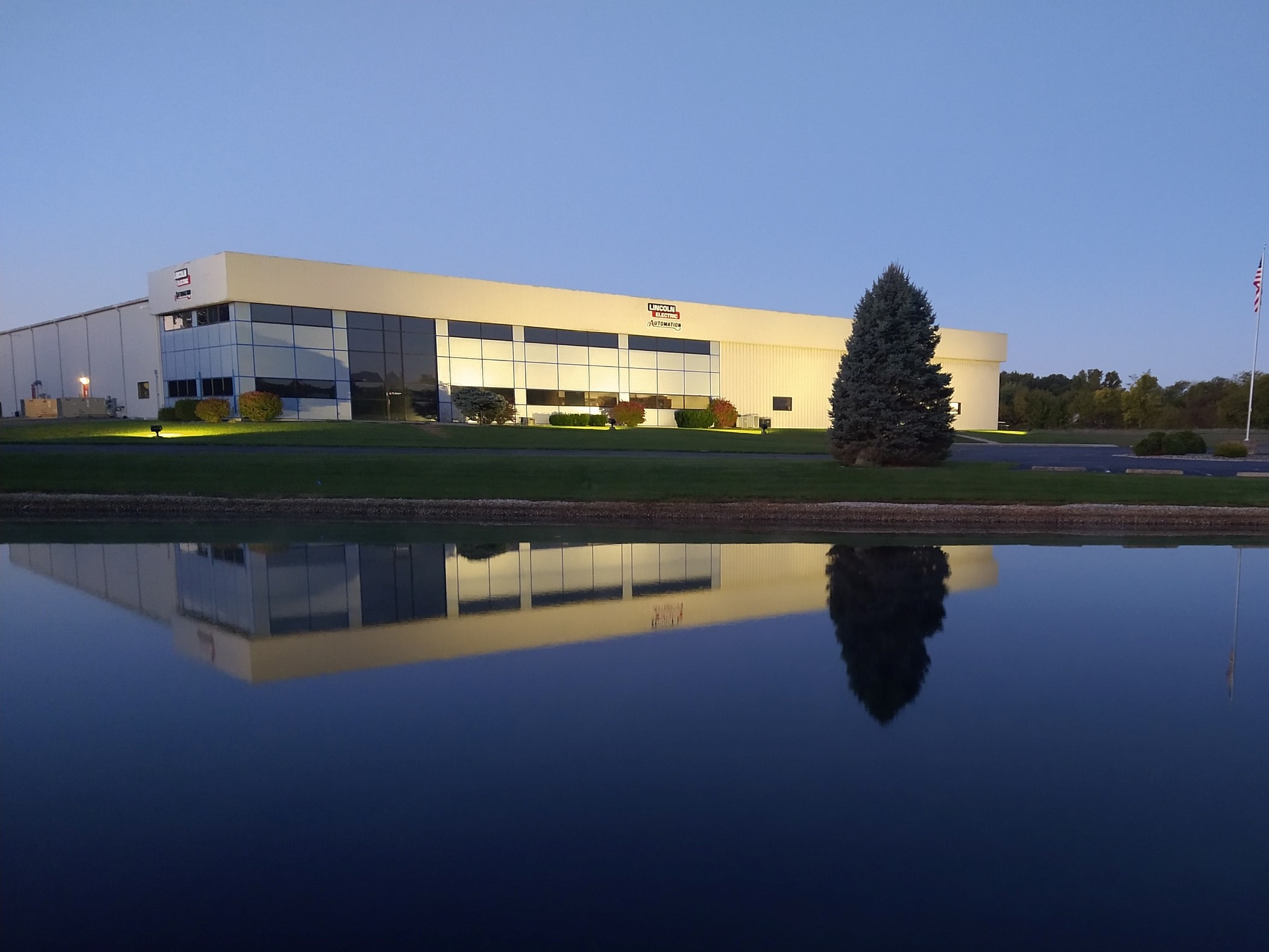 LEA_Churubusco_reflection_building